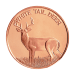 1 oz White Tailed Deer Copper Round
