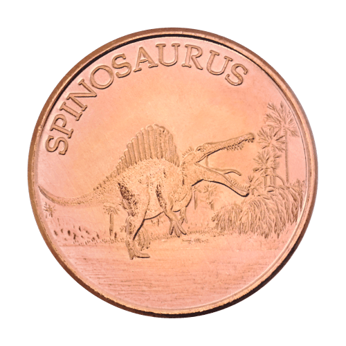 1 oz Spinosaurus Copper Round