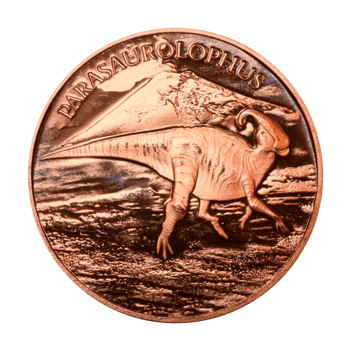 1 oz Parasaurolophus Copper Round