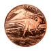 1 oz Parasaurolophus Copper Round