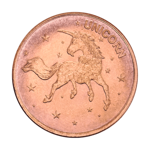 1 oz Unicorn Copper Round