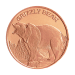 1 oz Grizzly Bear Copper Round