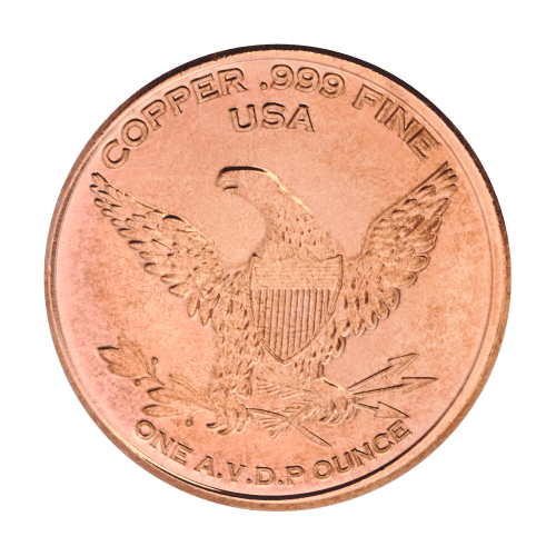 1 oz Great Horned Owl Copper Round