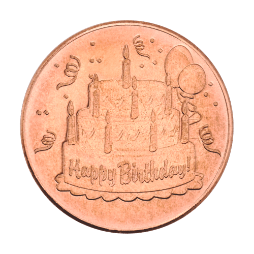 1 oz Happy Birthday Copper Round