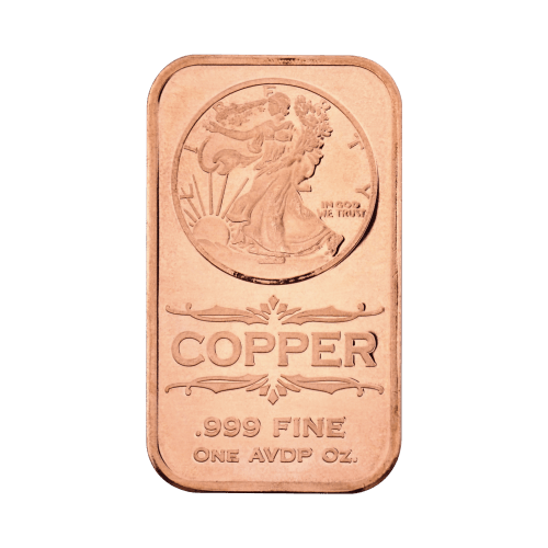 1 oz Walking Liberty Copper Bar | Silver Gold Bull US