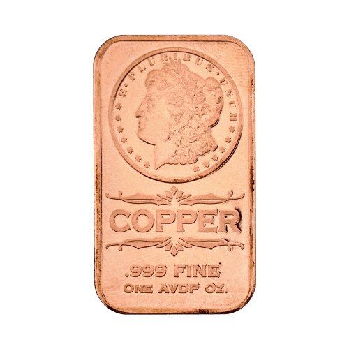 1 oz Morgan Dollar Copper Bar