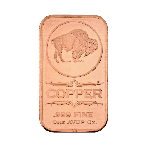 1 oz Buffalo Nickel Copper Bar | Silver Gold Bull Canada
