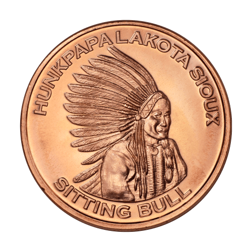 1 oz Sitting Bull Copper Round