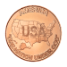 1 oz USA - One Nation Copper Round