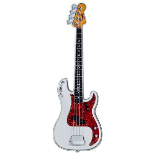 Set of 2 x 2023 1 oz Fender Bass Guitar and Amp Silver Coins | PAMP Suisse