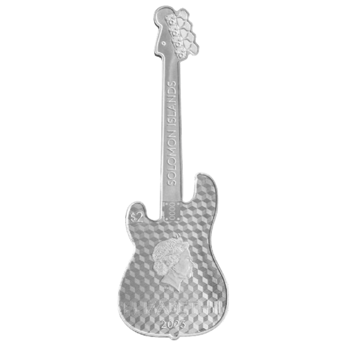 Set of 2 x 2023 1 oz Fender Bass Guitar and Amp Silver Coins | PAMP Suisse