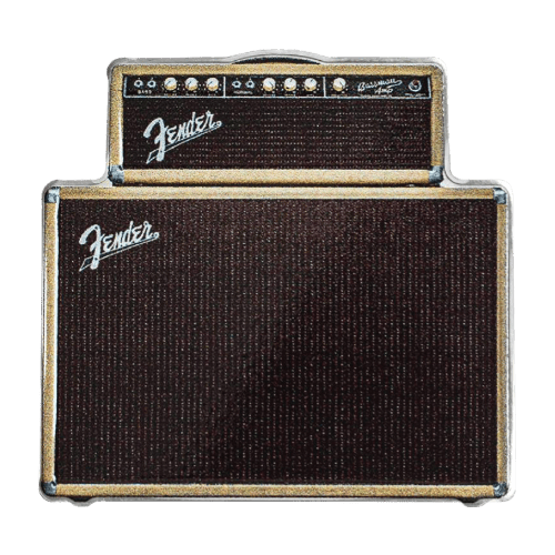 Set of 2 x 2023 1 oz Fender Bass Guitar and Amp Silver Coins | PAMP Suisse