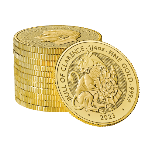 1/4 oz 2023 Tudor Beasts: The Black Bull of Clarence Gold Coin