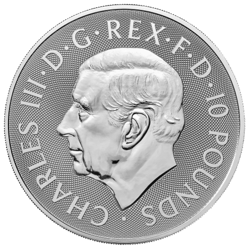 10 oz 2023 Tudor Beasts: The Black Bull of Clarence Silver Coin