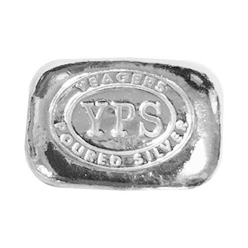 Set of 5 x 1 oz Silver Pac Man Set | Yeager's Poured Silver