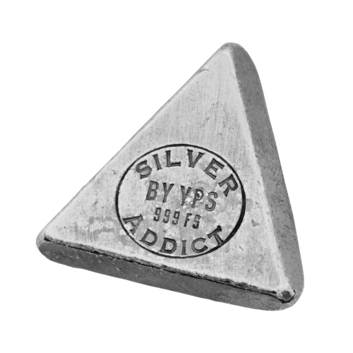 Morceau 1 once Silver Addict 2023 | Yeager's Poured Silver