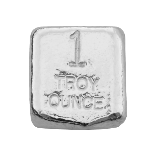 Dé 1 once d'argent | Yeager's Poured Silver