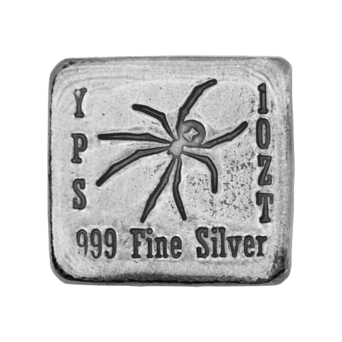 1 oz Spider Silver Bar | Yeager's Poured Silver