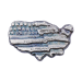 2 oz Silver USA Map Flag | Yeager's Poured Silver