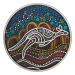 2 oz 2023 Kangaroo Yongka Antiqued Coloured Silver Coin | Perth Mint