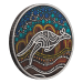 2 oz 2023 Kangaroo Yongka Antiqued Coloured Silver Coin | Perth Mint