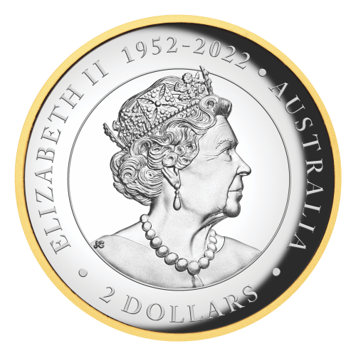 2 oz 2023 Australian Kookaburra High Relief Proof Gilded Silver Coin | Perth Mint