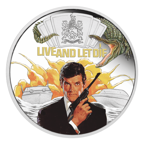 Pièce 1 once d'argent James Bond Vivre et laisser mourir 2023 | Monnaie de Perth