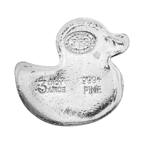 Ducky 3 onces d'argent | Yeager's Poured Silver