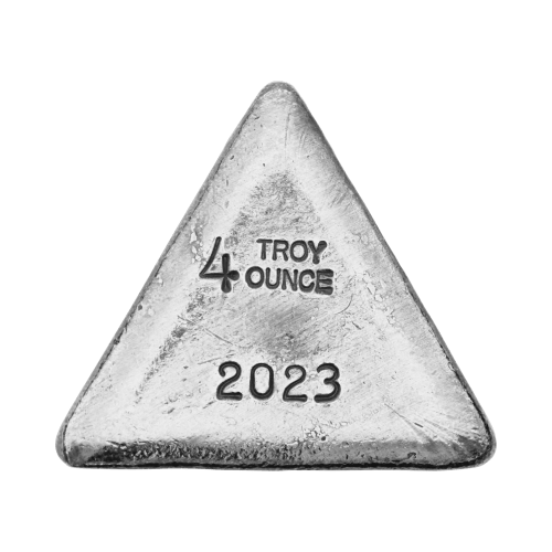 4 oz 2023 Silver Addict Truncated Wedge | Yeager's Poured Silver