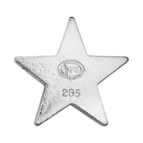 4 oz Silver Star | Yeager's Poured Silver | Silver Gold Bull US