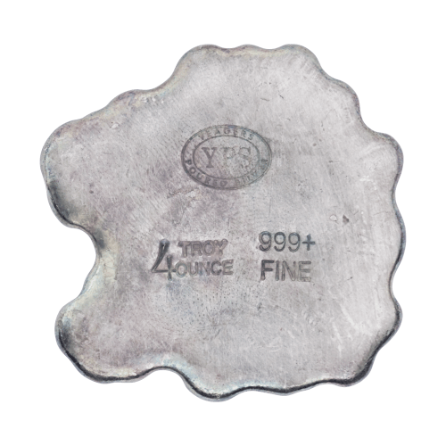4 oz Silver Antiqued Dragon | Yeager's Poured Silver