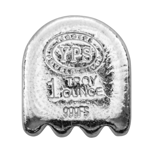 パックマン シルバー 1オンス Set of 5 x 1 oz Silver Pac Man Set | Yeager's Poured Silver