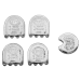 Set of 5 x 1 oz Silver Pac Man Set | Yeager's Poured Silver
