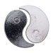 Set of 2 x 2.5 oz Yin Yang Silver Bars | Yeager's Poured Silver