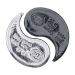 Set of 2 x 2.5 oz Yin Yang Silver Bars | Yeager's Poured Silver