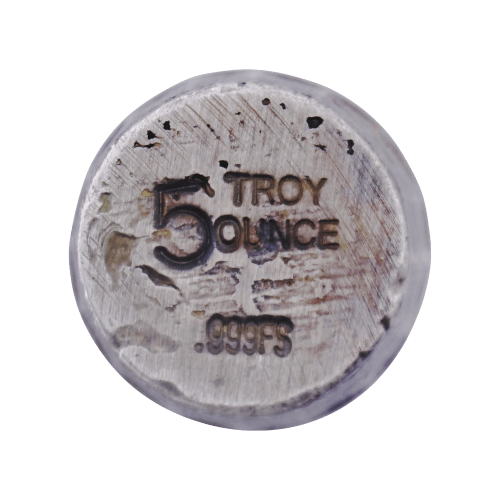 5 oz Silver Antiqued Barrel | Yeager's Poured Silver