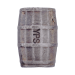 5 oz Silver Antiqued Barrel | Yeager's Poured Silver