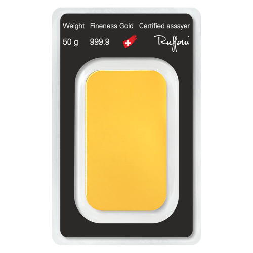 50 gram Gold Bar | Argor-Heraeus