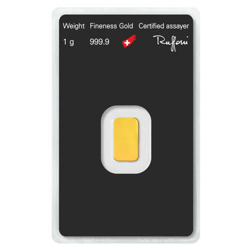 1 gram Gold Bar | Argor-Heraeus