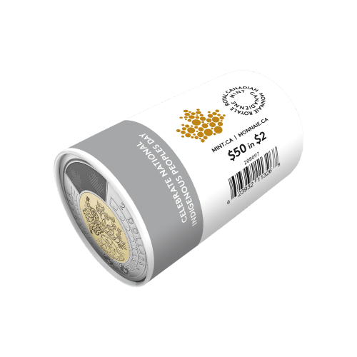 2023 Celebrate National Indigenous Peoples Day Non Colourized $2 Coin Roll | Royal Canadian Mint
