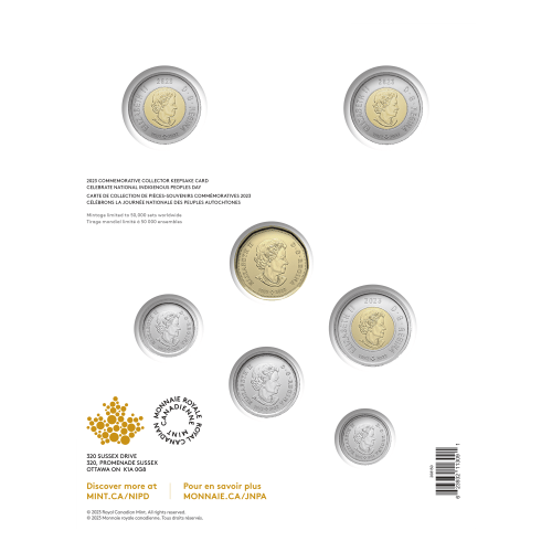 Ensemble de 7 pièces commémoratives célébrant la Journée nationale des peuples autochtones | Monnaie royale canadienne