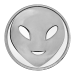 Ronde 1 once d'argent Emoji Alien | Monnaie de SilverTowne