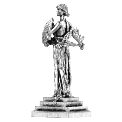 28 oz Standing Liberty Silver Statue