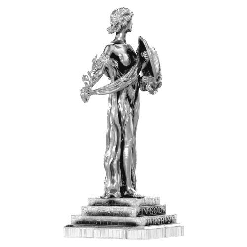 28 oz Standing Liberty Silver Statue