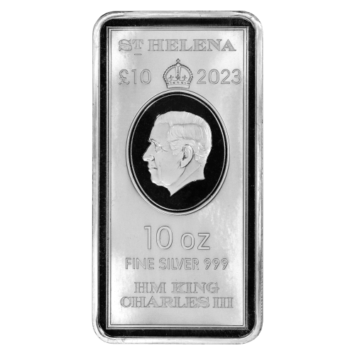 10 oz 2023 Saint Helena Silver Bar | East India Company