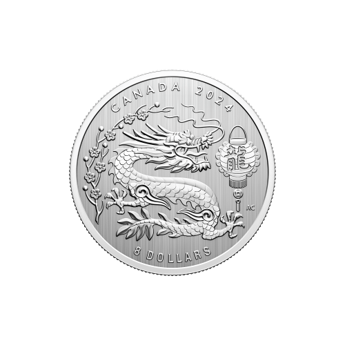 1/4 oz 2024 Lunar Year of The Dragon Silver Coin | Royal Canadian