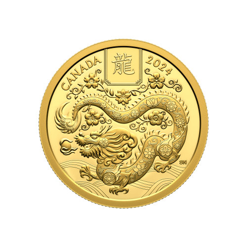 1/2 oz 2024 Lunar Year of The Dragon Gold Coin | Royal Canadian Mint