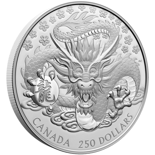 1 kilo 2024 Lunar Year of The Dragon Silver Coin | Royal Canadian