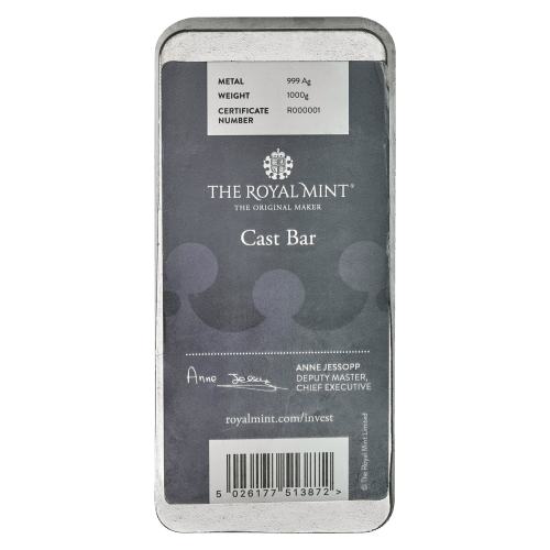 Lingot 1 kilo d'argent coulé | La Monnaie royale