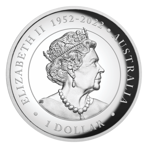 1 oz 2023 Australian Kangaroo High Relief Colourized Silver Coin | Perth Mint